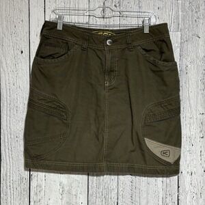 KEEN Womens Skirt Siz 10 Newport Pencil Cargo Green Outdoor Hiking Pockets Trail